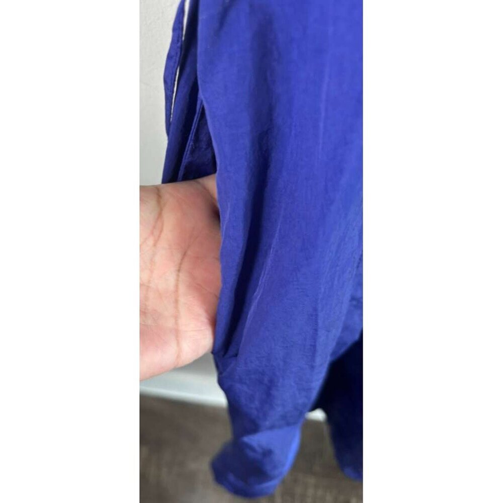 Athleta Womens Canopy Parachute Maxi Dress Poseidon V-Neck Pockets Blue Size XS - Picture 8 of 10